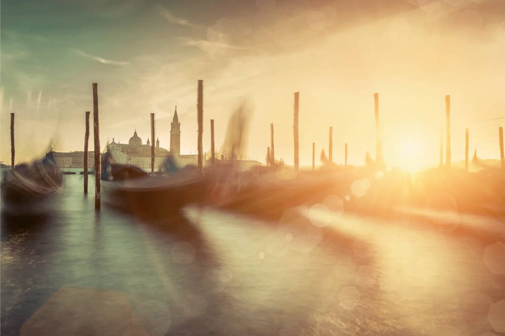 Venice gondolas